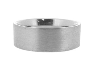 silver 8mm flat court