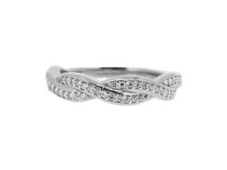 platinum twist diamond ring 