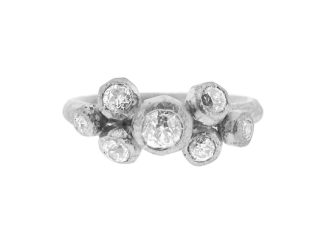 rustic diamond ring