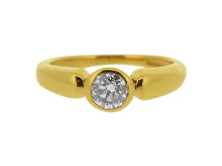 18ct rose gold solitaire 0.41ct