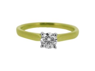 18ct Gold Solitaire 0.32ct