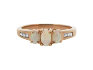 Opal and Diamond Ring