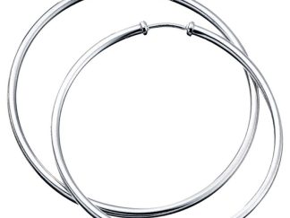 silver 50mm hoops