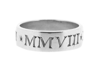 Gents Roman Numeral Ring