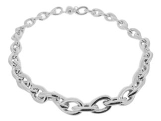 Chunky silver necklet