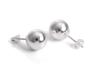 10mm silver ball studs