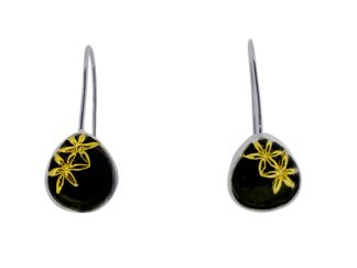 Silver Onyx Earrings