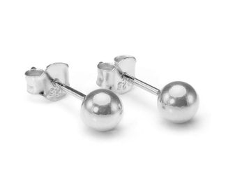 5mm silver ball stud