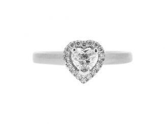 Heart Cluster Ring 0.39ct