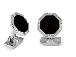 Onyx Octagonal Cufflinks