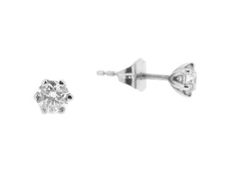 18ct White Gold Diamond Studs 0.60ct