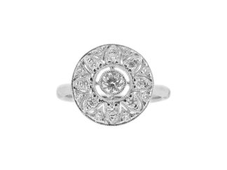 Round Cluster Ring 0.42ct