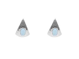 Triangular Topaz Studs