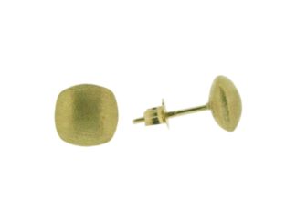 9ct Satin Cushion Studs