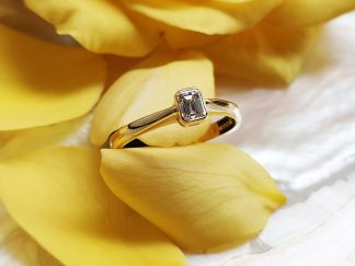 Emerald Cut Solitaire 0.29ct