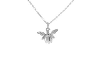 Silver Bee Necklace