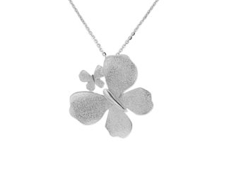 Large Double Butterfly Necklace