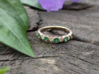 Emerald and Diamond Eternity Ring