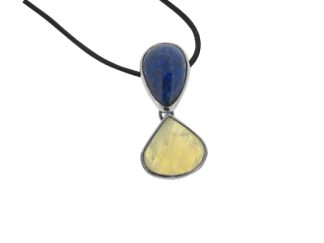 Lapis Lazuli and Moonstone Necklace