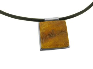 Amber Leather Necklace