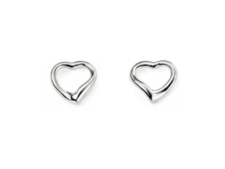 Small Open Heart Studs