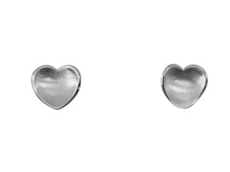 Concaved Heart Studs