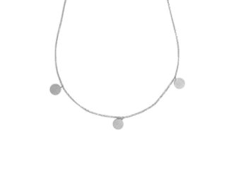 Silver Disc Necklace