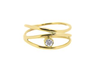 Triple Wire Diamond Ring