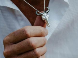 Silver Wildebeest Necklace