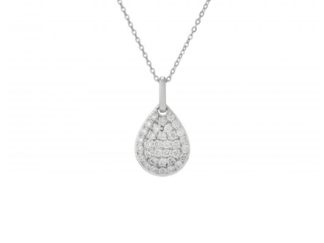 Diamond Pear Shaped Necklace
