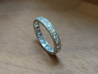 Vintage Platinum Full Eternity 0.88ct