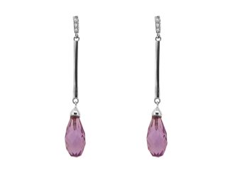 Long Amethyst Earrings