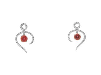 Pink Spinel & Diamond Earrings