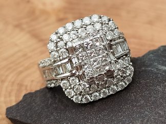 Large Cluster Ring 2ct