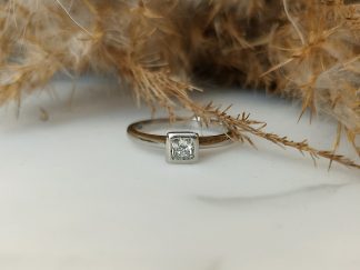 Princess Cut Solitaire 0.20ct