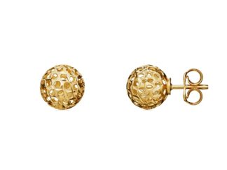 9ct pierced ball studs