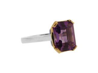 Handmade Amethyst Solitaire Ring