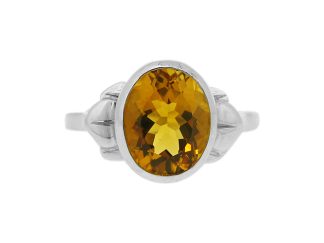 Handmade Citrine Dress Ring
