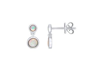 Double Opal Earrings
