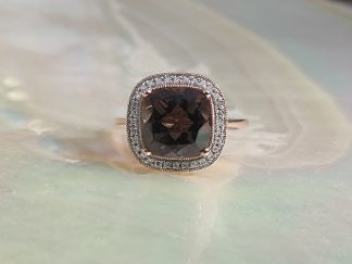 Cushion Shaped Smoky Quartz Cluster