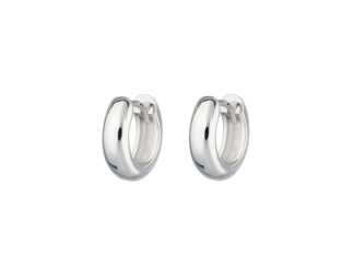 Silver Thick Wire Hoops