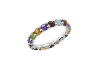 Multi Gemstone Eternity Ring