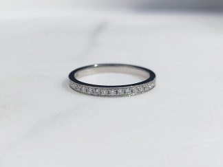 Millegrain Half Eternity 0.15ct