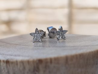 Diamond Flower Studs 0.07ct