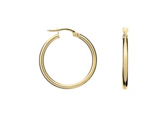 9ct 24mm hoops