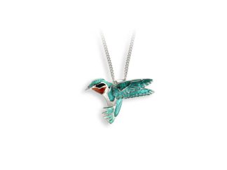 Enamel Hummingbird Necklace