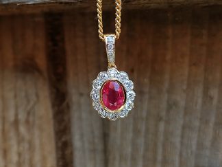 Ruby and Diamond Necklace