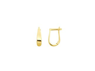 Gold Stirrup Hoops