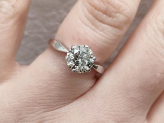 18ct White Gold Solitaire 1.50ct