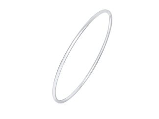 Narrow Silver Bangle